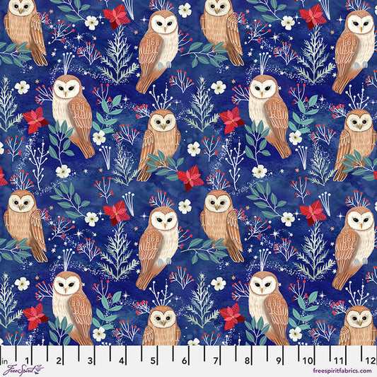 Christmas Cabin - Mia Charro - Owl Magic PWMC089.XBlue