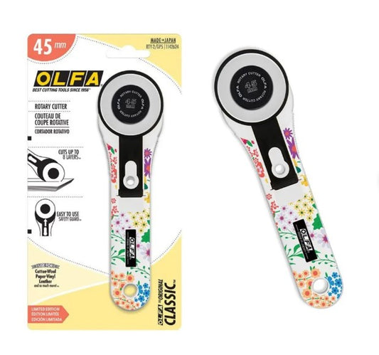 Olfa 45mm Printed Handle Rotary Cutter RTY-2/GP5