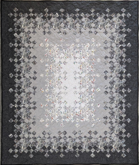 Tula Pink Graywork Luminous Nine Patch 75x92