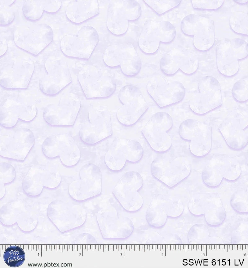 Spring Sweeties Tossed Textural Hearts SSWE06151LV