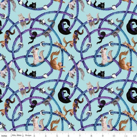 Celtic Cats String Cats CD16580 Aqua