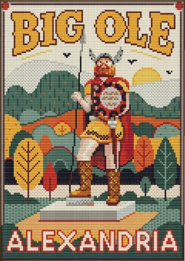 Big Ole Rectangle Cross Stitch Kit