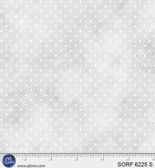 Sorbet Flannel Pin Dot Gray SORF06225S