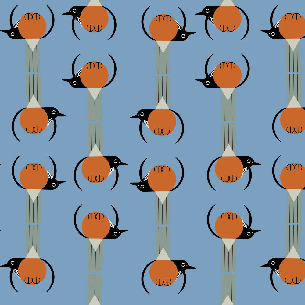 Charley Harper Michigan Audubon Round Robin Stagger CH-393