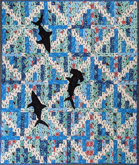 Shark Week Quilt the Rainbow 70.5x82.5 pg36