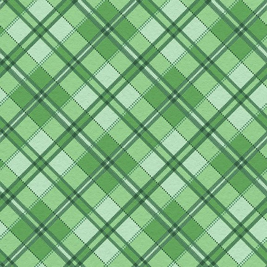 2026 Quilt MN Diagonal Plaid Mint