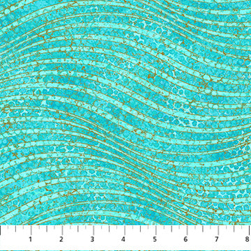 Shimmer Enigma Waves Turquoise 28184M-64