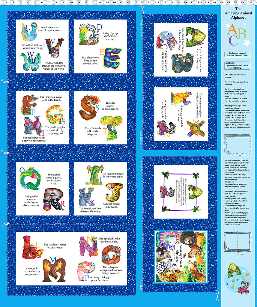 Amazing Alphabet Book Panel Y4754-90