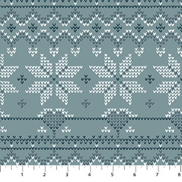 Cozy Cubs Snow Stripe Teal 91103-61