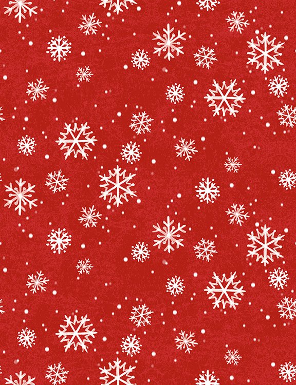 2026 Quilt MN Snowflakes Red