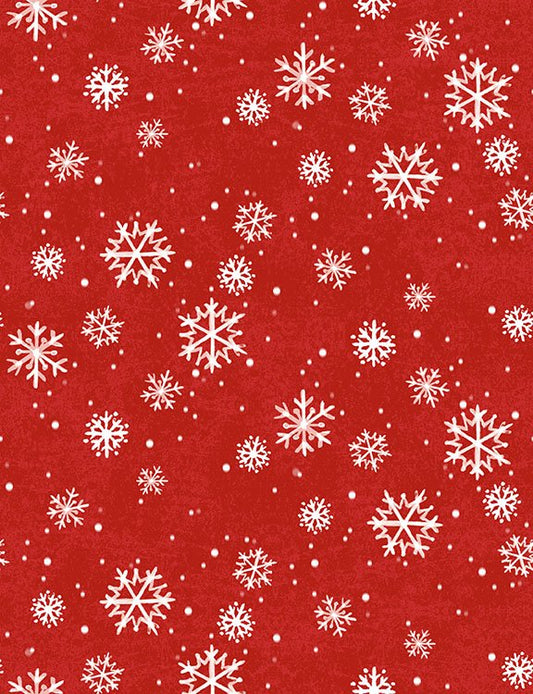 2026 Quilt MN Snowflakes Red
