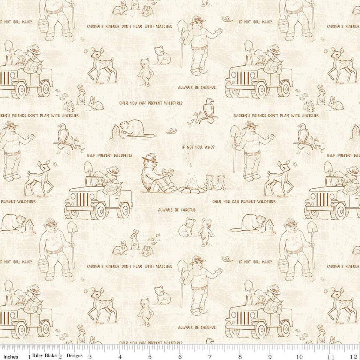 Friends of Smokey Bear Outlines CD16504-Cream