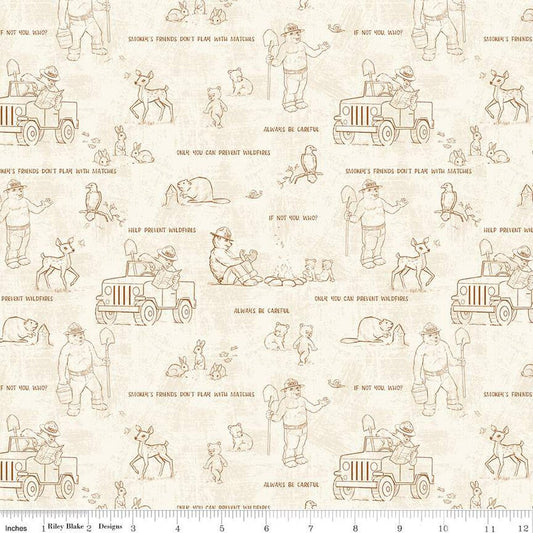 Friends of Smokey Bear Outlines CD16504-Cream