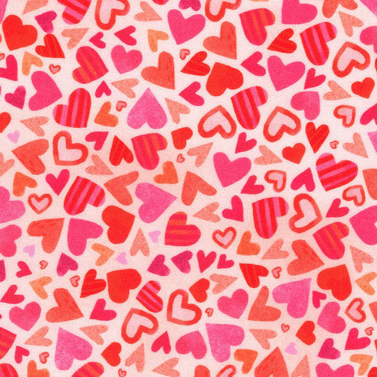 Little Valentine Hearts AKFD-22943-262 Bubble Gum