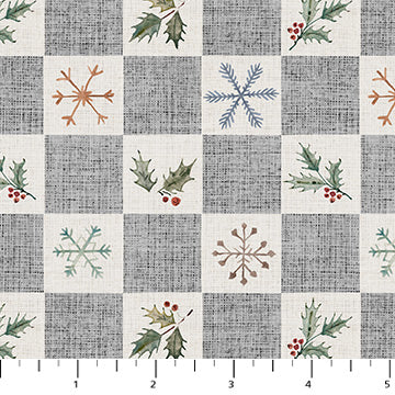 Cozy Cubs Snow Check Gray 91105-90