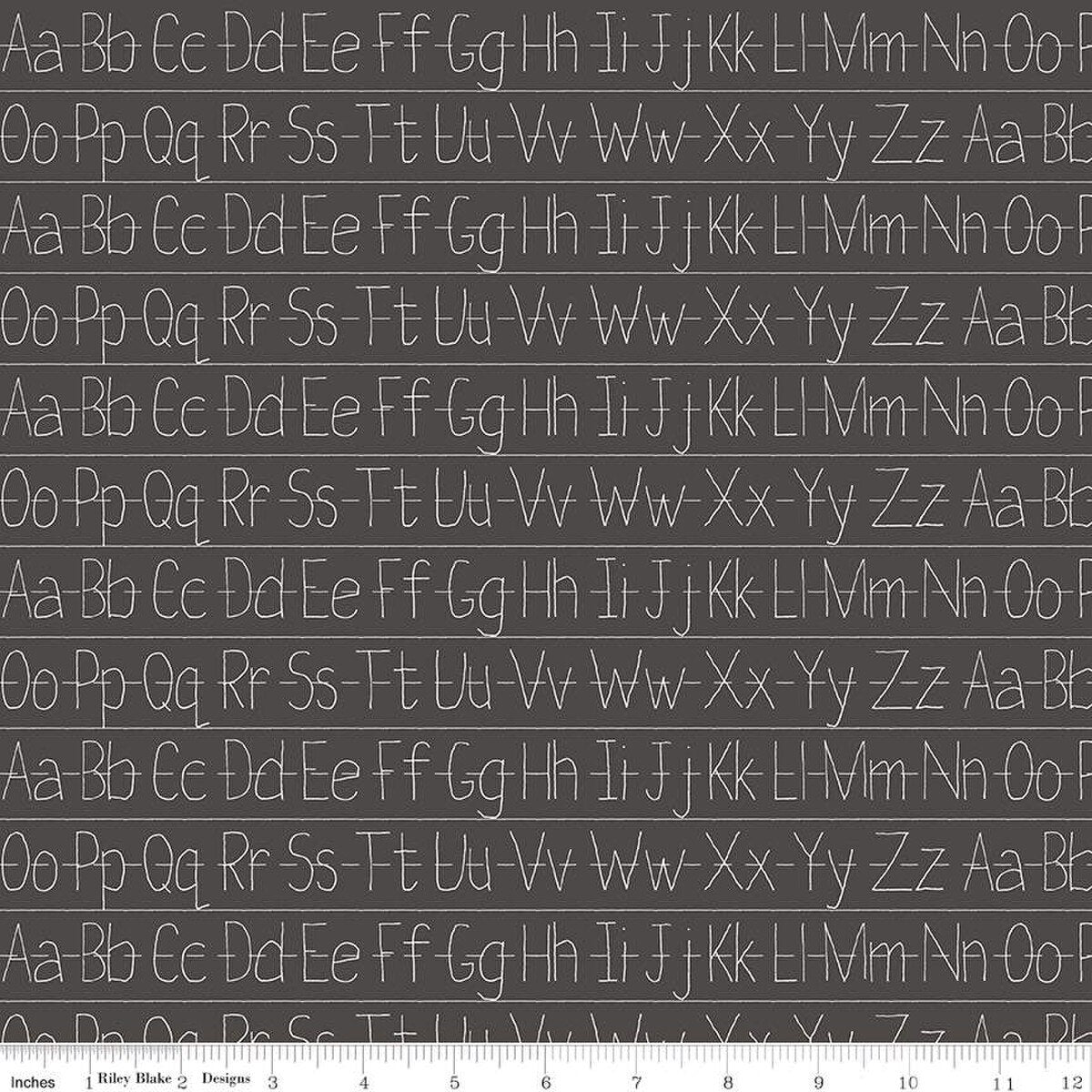 Old School Handwriting Charcoal C14954