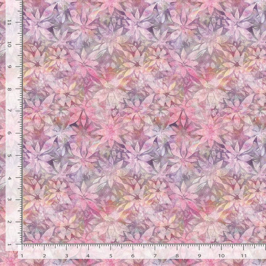 Calico Cat Cat Shadow Floral Texture CD4119-Pink