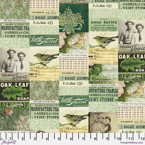 Palette Green - Tim Holtz Green Collage PWTH260.Green
