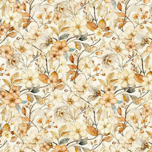 Hunny Bunny Floral Vine Tan 2600-30980-A