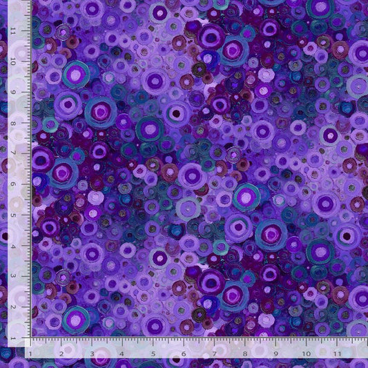 Calico Cat Cat Painted Circle Geo CD4121-Lavender