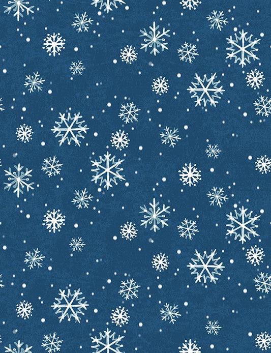 2026 Quilt MN Snowflakes Lt Navy