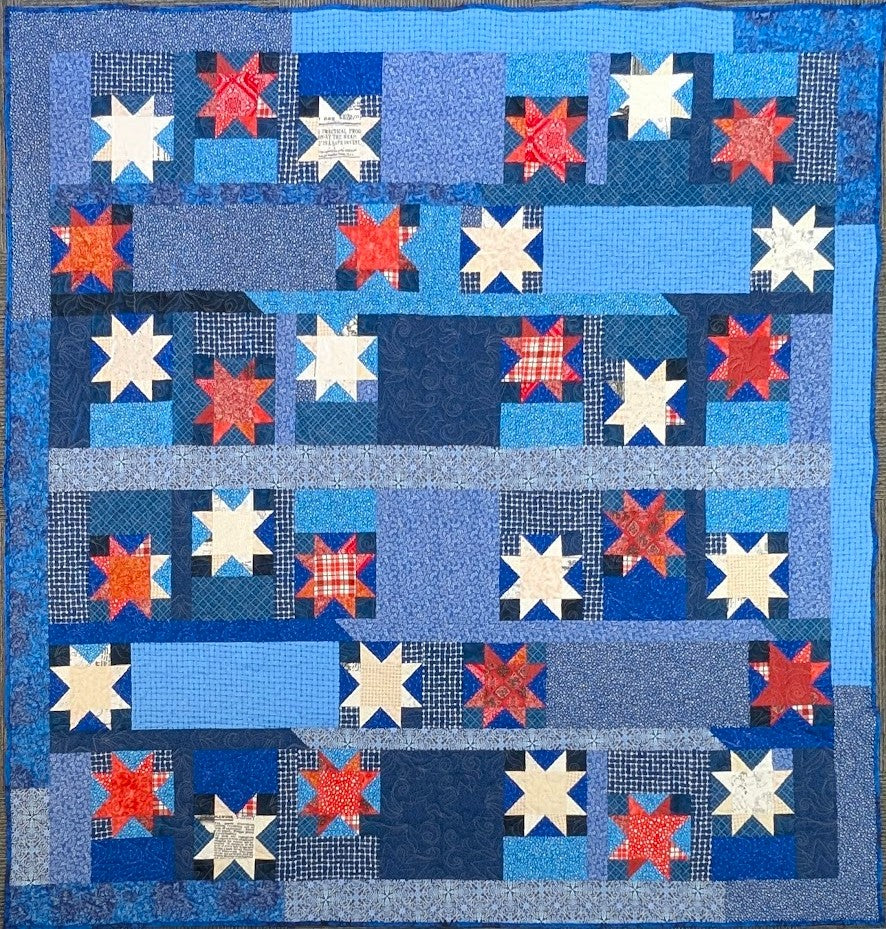 Red White & Blue Circle of the Stars 84x84