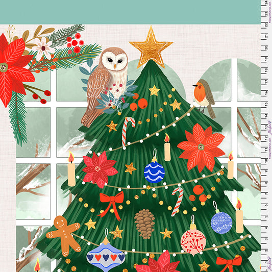 Christmas Cabin - Mia Charro - Cozy Christmas Panel PWMC093.XPanel