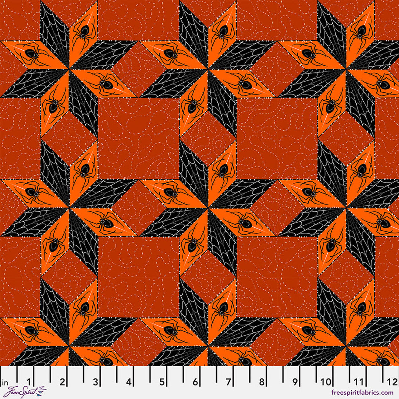 Costumes & Cobwebs Stars & Spiders PWRH117.Orange