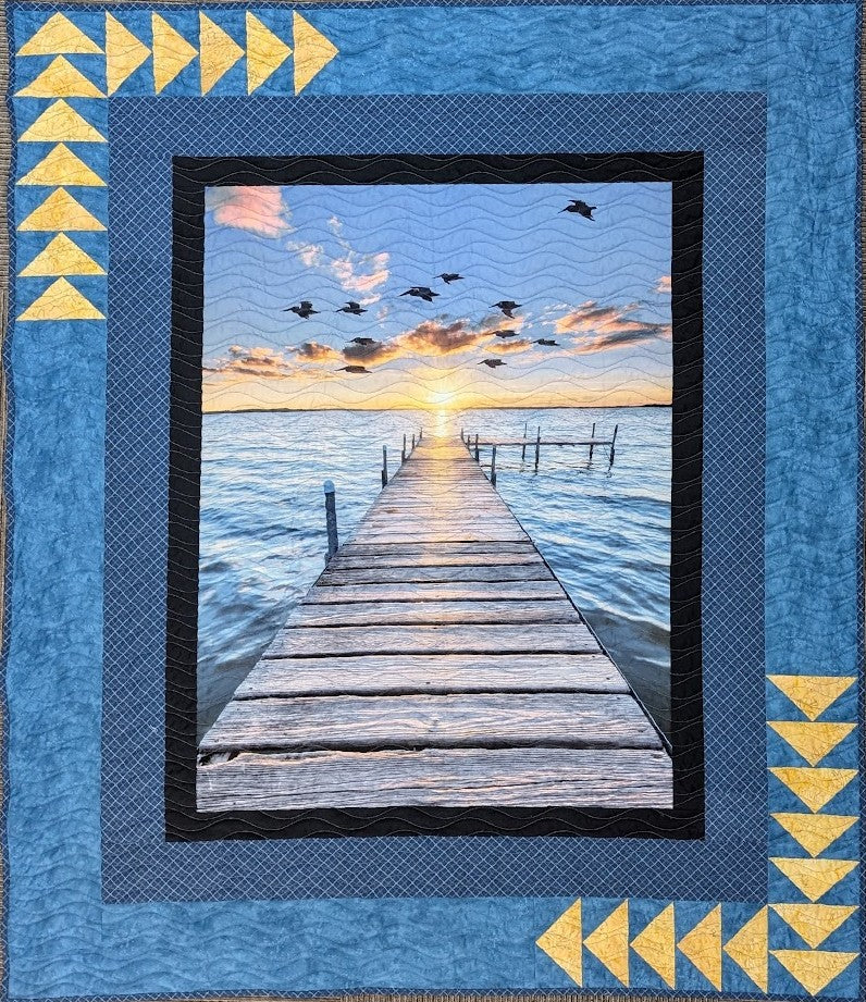 Dock Sunset Beach Walk 56x68