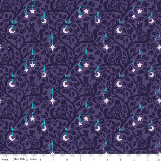 Celtic Cats Moon & Stars CD16582 Purple