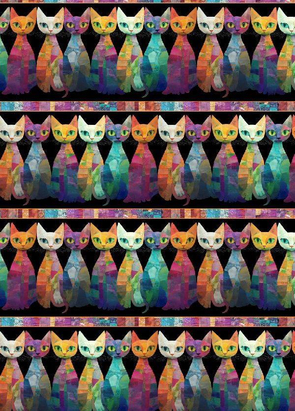 Sophisti-Cat Border Stripe CAT-CD4005