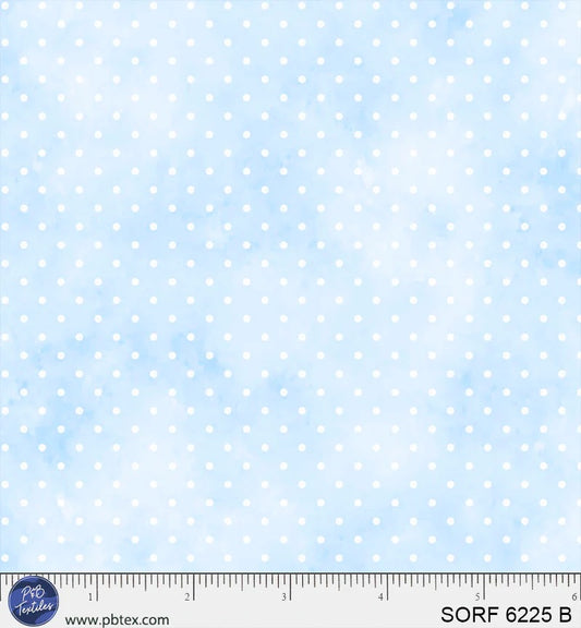 Sorbet Flannel Pin Dot Lt Blue SORF06225B