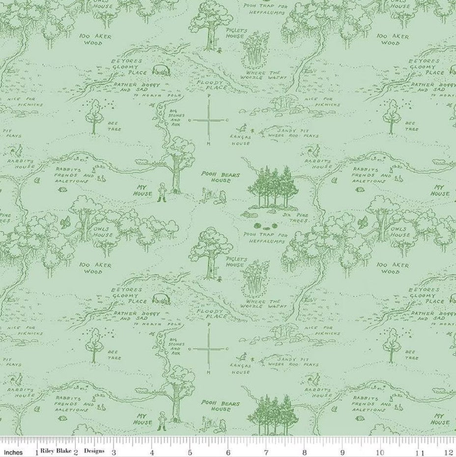 Winnie the Pooh Map C17001-Green
