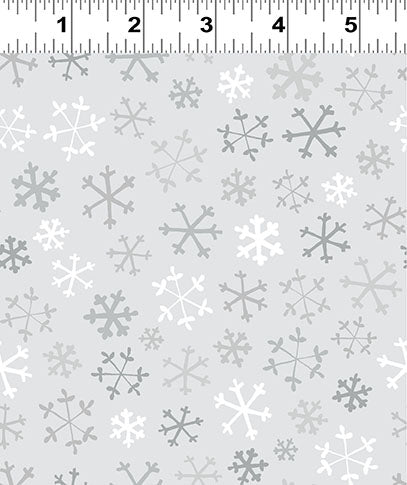 Guess How Much I Love You 2026 Mist Gray Snowflakes Flannel