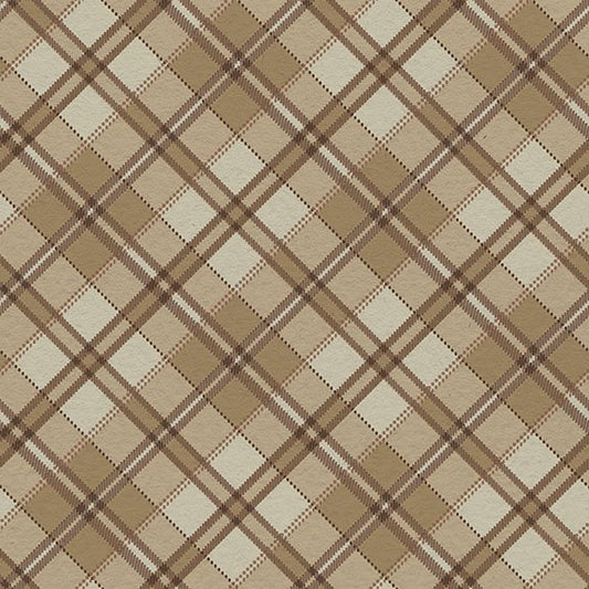 2026 Quilt MN Diagonal Plaid Brown