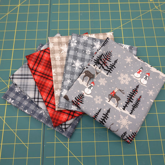 Mystery Five-0 Lucky Break Winter Whispers FQ Bundle (6 pcs)