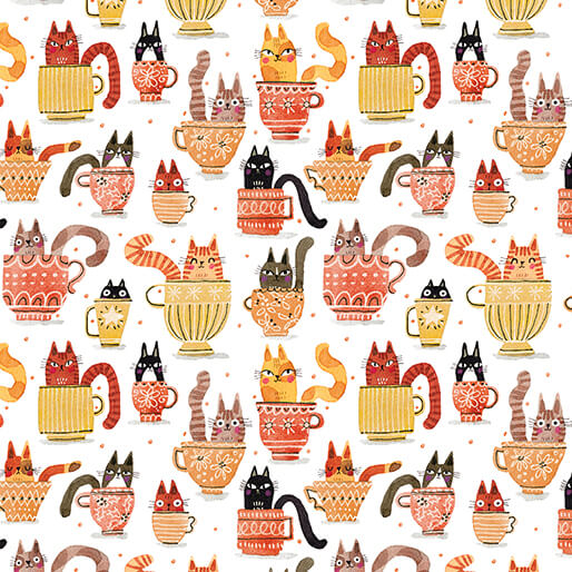 Garden Cats Teacup Cats Orange 16347-37