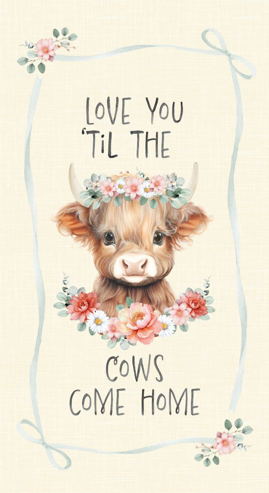 Til the Cows Come Home Panel CD4040 Cream