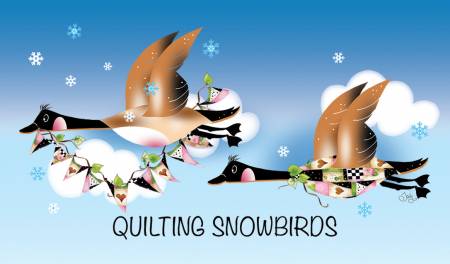 Quilting Snowbirds Magnet