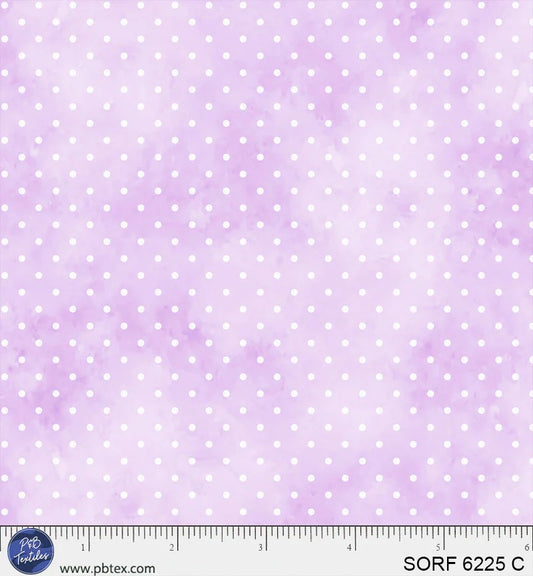 Sorbet Flannel Pin Dot Lavender SORF06225C